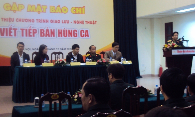 Chương trình giao lưu - nghệ thuật “Viết tiếp bản hùng ca”